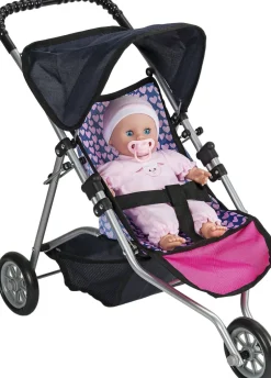 Børn MY BABY LOVE Dukker & Tilbehør>MY BABY JOGGINGVOGN BLÅ