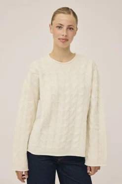 Dame Magasin du Nord Collection Strik>Myrna 5 Langærmede striksweater - 100% Uld RWS