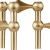 Nagel candle holder set with 3 pcs - brushed brass-STOFF Nagel Outlet