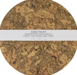 Clearance Natural Cork Rund Bordskåner - Large Tilbehør Til Bordet