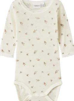 Discount NBFWANG WOOL NEEDLE LS BODY NOOS Børn Bodies