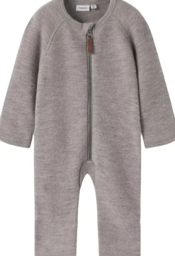 Outlet NBFWMINO WOOL BRU LS SUIT NOOS Børn Overtøj