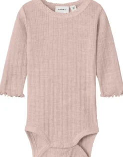 NBFWOSSA WO/SI RIB LS BODY-Name It Clearance