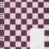 NELA notebook - Large, Bordeaux check-Notem Hot