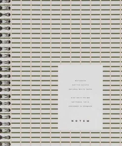 Notem Kontorartikler>NELA Wirebound Spiral Notebook - Medium, grøn