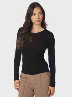 Dame Neo Noir T-Shirts & Toppe>Nella Fine Rib Blouse