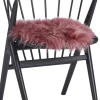 New Zealand Sheepskin, Seat Cover, Long-Wool, Round 38cm-NATURES Collection Outlet