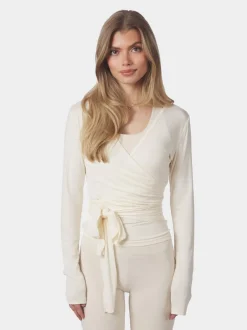 Nia Jersey Wrap Blouse-Neo Noir New