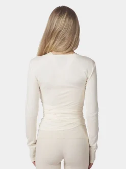 Nia Jersey Wrap Blouse-Neo Noir New