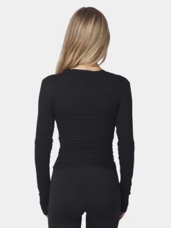 Online Nia Jersey Wrap Blouse Dame Trøjer & Sweatshirts|Sport