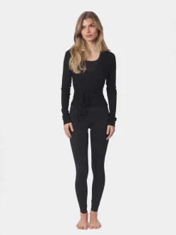 Online Nia Jersey Wrap Blouse Dame Trøjer & Sweatshirts|Sport