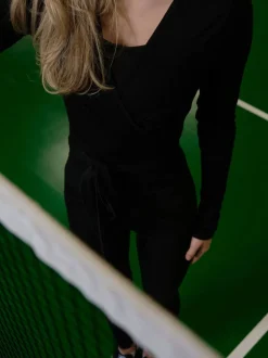 Online Nia Jersey Wrap Blouse Dame Trøjer & Sweatshirts|Sport