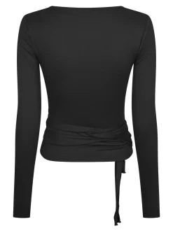 Online Nia Jersey Wrap Blouse Dame Trøjer & Sweatshirts|Sport