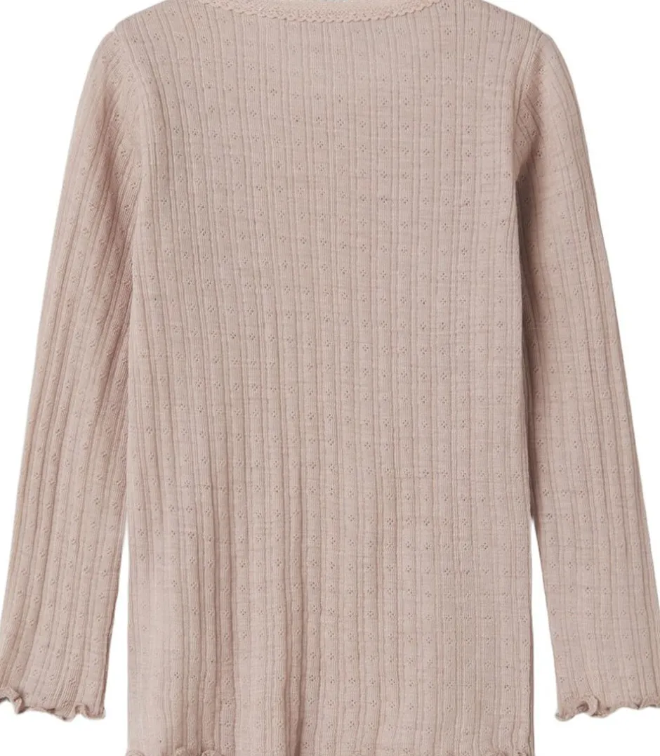 Online NMFWOSSA WO/SI RIB LS TOP Børn Overdele