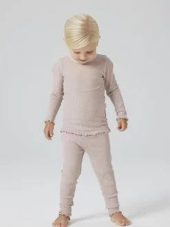 Online NMFWOSSA WO/SI RIB LS TOP Børn Overdele