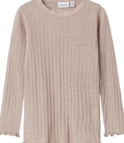 Online NMFWOSSA WO/SI RIB LS TOP Børn Overdele