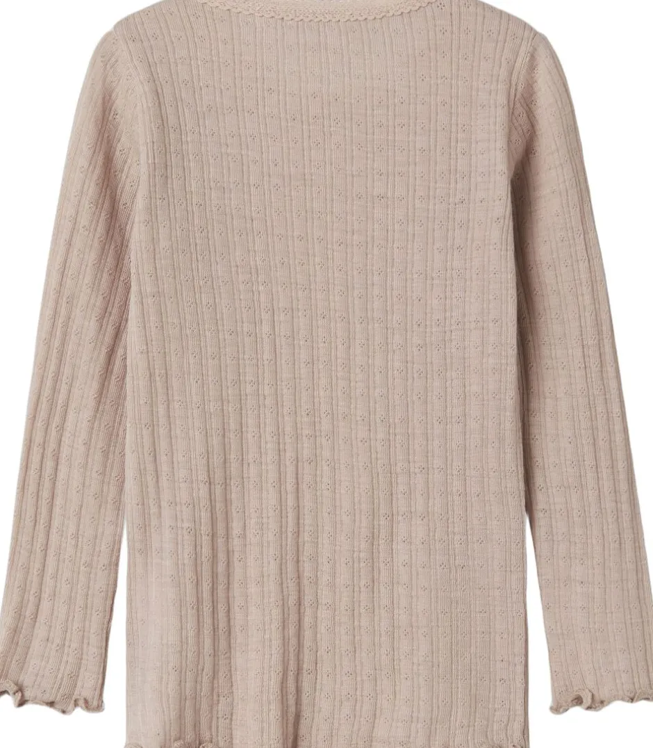 Online NMFWOSSA WO/SI RIB LS TOP Børn Overdele