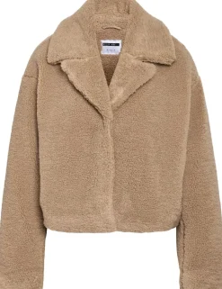 Dame Noisy may Jakker & Frakker>NMNATI CROP TEDDY JACKET FWD NOOS