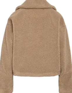 Dame Noisy may Jakker & Frakker>NMNATI CROP TEDDY JACKET FWD NOOS
