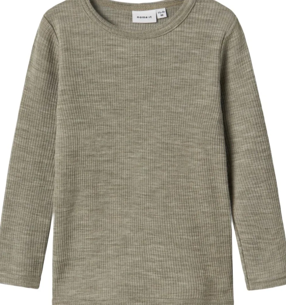 NMNWAX WOOL RIB LS TOP NOOS-Name It Best