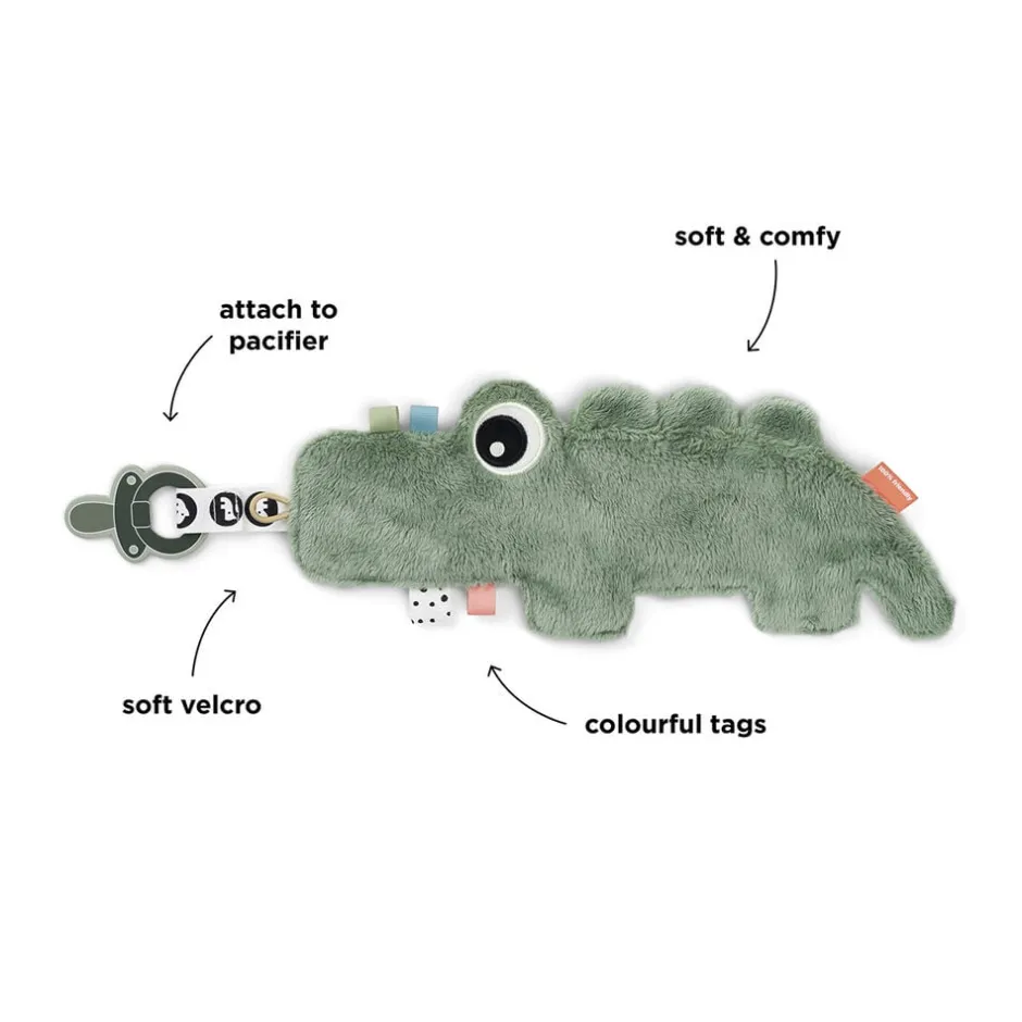 Børn Done by Deer Babyudstyr>Nusseklud Croco Grøn