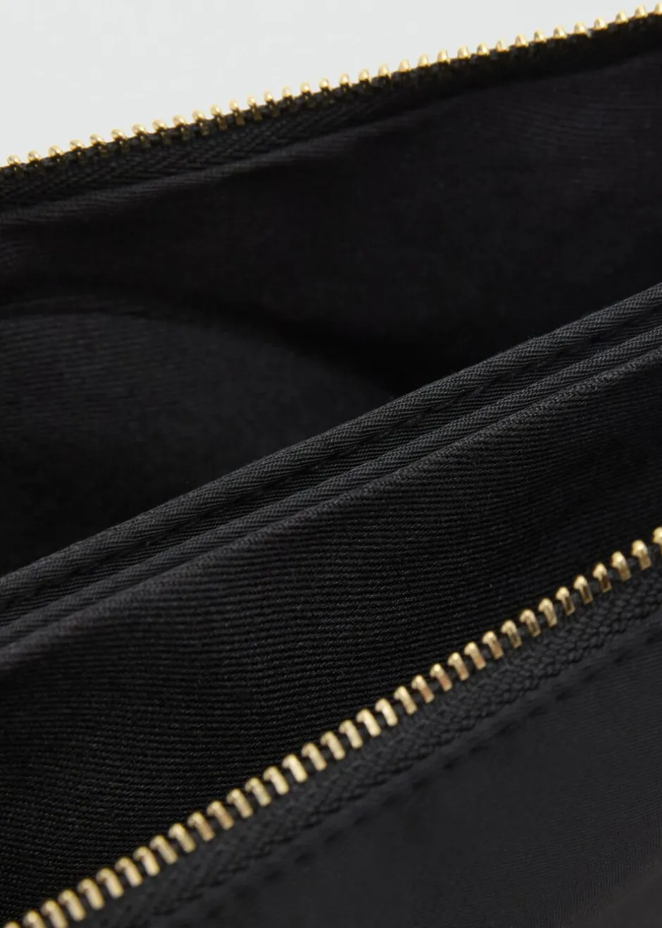 Nylon purse with zip-MANGO Sale