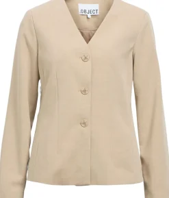 Hot OBJMEGHAN IVY L/S RE BLAZER E SS FA Dame Blazere & Veste