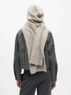 Dame Object Hatte & Huer>OBJMILU SCARF KNIT BALACLAVA 140