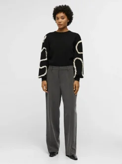 Discount OBJSIGRID HW CASUAL PANT NOOS Dame Bukser