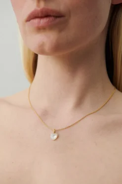 Ocean Heart Necklace Adj. 40-45 cm-Pernille Corydon Jewellery Clearance