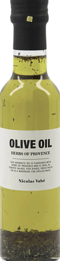 Nicolas Vahé Olie>Olivenolie 99,5% med blandede krydderurter, 25 cl.