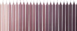 Discount Ombre Candles - Set of 24 - Dark Grape Lys & Lysestager