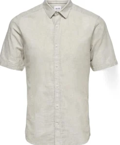 Outlet ONSCAIDEN LIFE SS SOLID LINEN SHIRT Skjorter