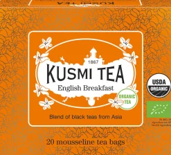 Kusmi Tea Te>Organic English Breakfast - Box of 20 muslin tea bags - 40gr