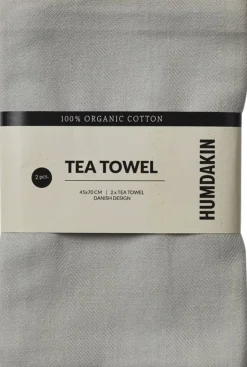 Organic tea towel 2 pack Stone-Humdakin Hot
