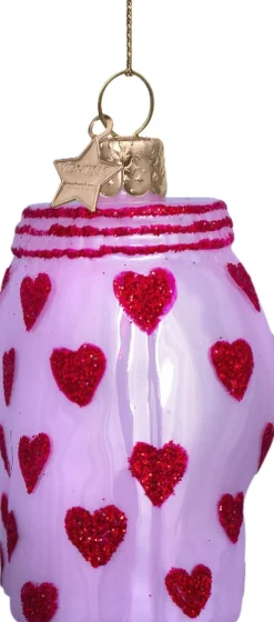 Ornament glas lyserøde boxershorts H7,5cm-Vondels Sale