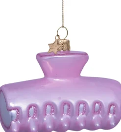 Ornament glass soft pink opal hair clip H6. 5cm-Vondels Discount