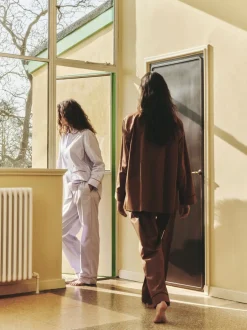 Outline Pyjama Trousers-S/M-Milk Ch-Hay Discount