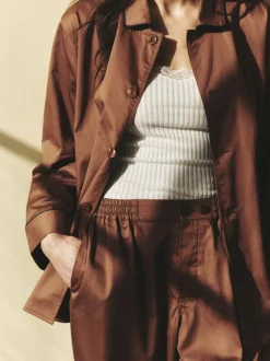 Outline Pyjama Trousers-S/M-Milk Ch-Hay Discount