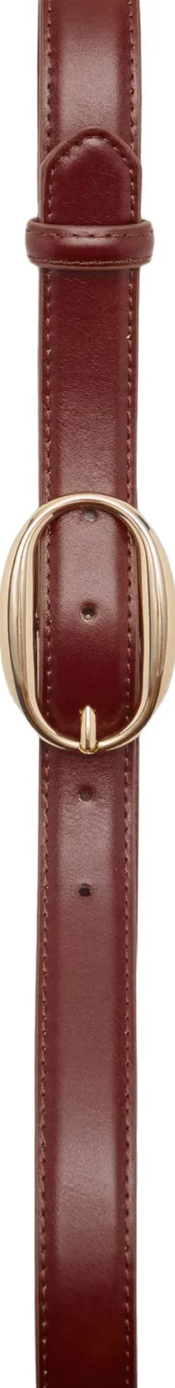 Oval buckle belt-MANGO