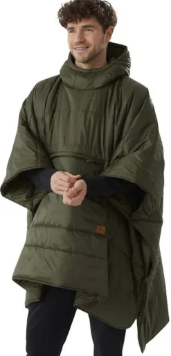 Hot Packable Blanco Poncho Jakker|Sport