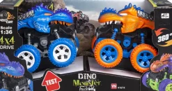 Børn Speed Car Fjernstyret Legetøj>2-PAK DINO MONSTER TRUCK