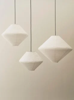 Paper Shade-Diamond Ø80-Classic white-Hay New