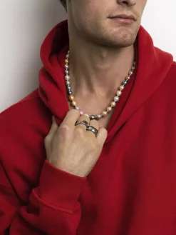 Clearance Pastel Necklace with Stainless Steel Smykker