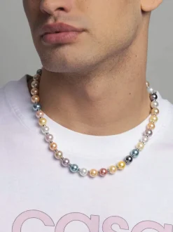 Clearance Pastel Necklace with Stainless Steel Smykker