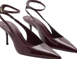 Dame MANGO Slingbacks|Højhælede Sko>Patent heeled shoes