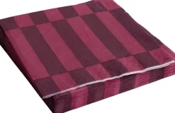 Hay Tilbehør Til Bordet>Pattern Napkins-Set of 20 Dinner-Bordeaux and wine