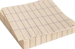 Pattern Napkins-Set of 20 Lunch-Off-white and blue grid-Hay Best