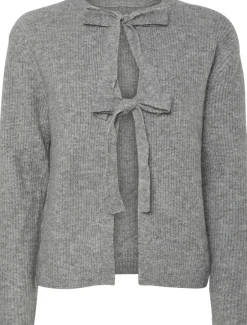 Dame Pieces Strik>PCSILLY LS REV TIE KNIT NOOS BC