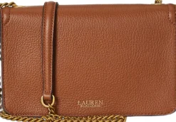Hot Pebbled Leather Bradley Crossbody Wallet Dame Crossbody Tasker